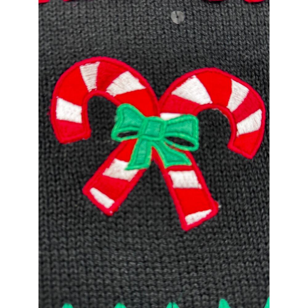 Basic Editions Holiday Vintage Christmas Theme Embroidered Vest Women's Size 2X - Picture 5 of 9